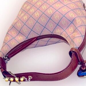 NWOT Pink Dooney & Bourke Signature Monogram DB Bucket Hobo Bag